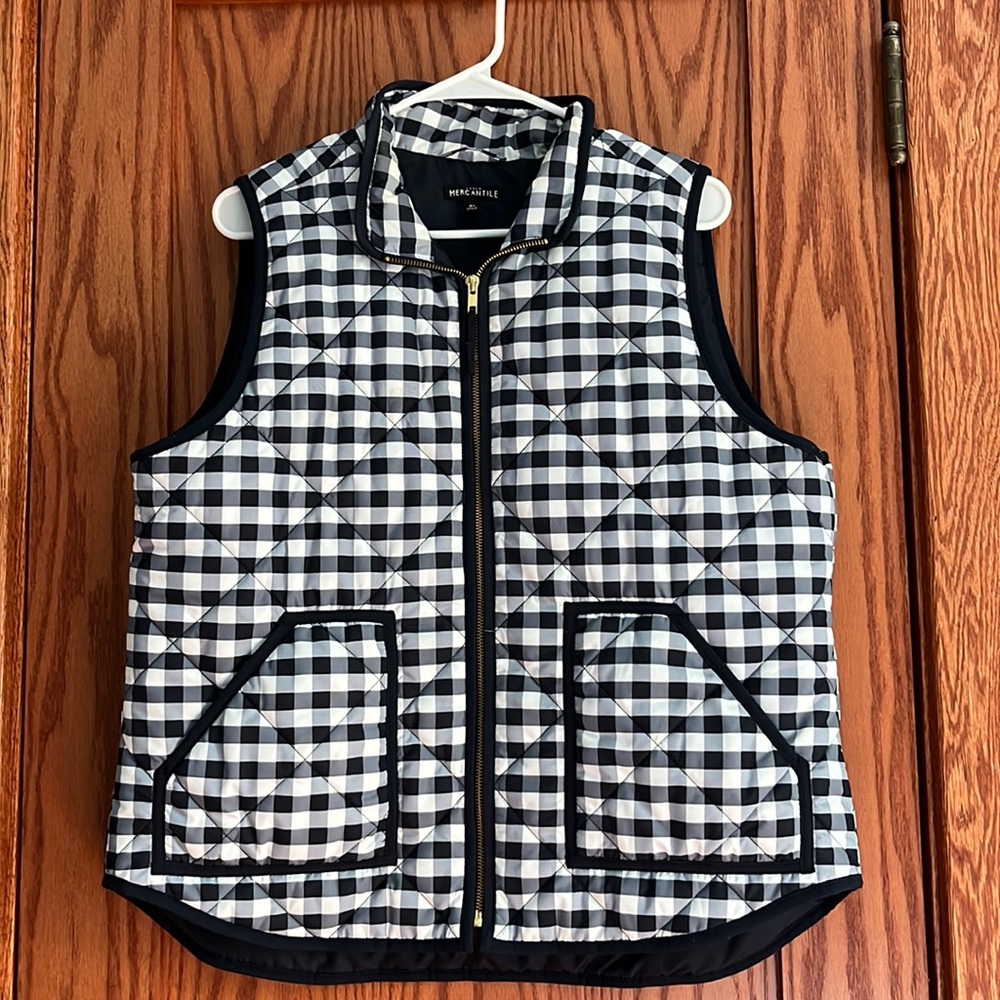 J. Crew gingham vest